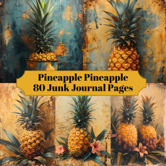 Pineapple Junk Journal Pages - CraftNest - Digital Crafting and Art