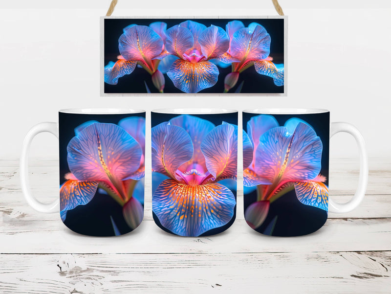 Flower Irises 1 Mug Wrap - CraftNest