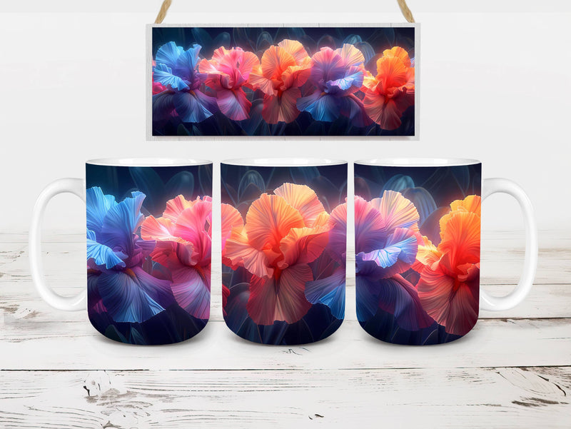 Flower Irises 1 Mug Wrap - CraftNest