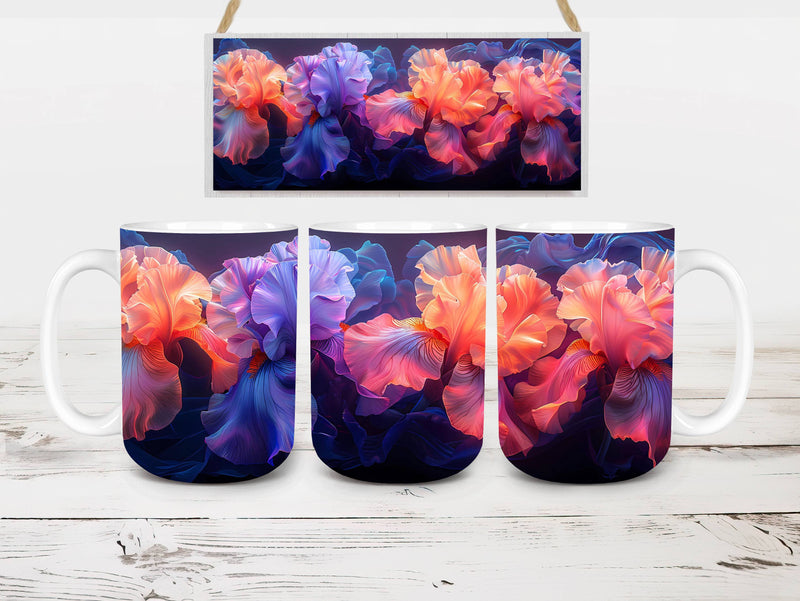 Flower Irises 1 Mug Wrap - CraftNest