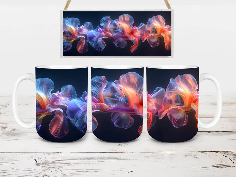 Flower Irises 1 Mug Wrap - CraftNest