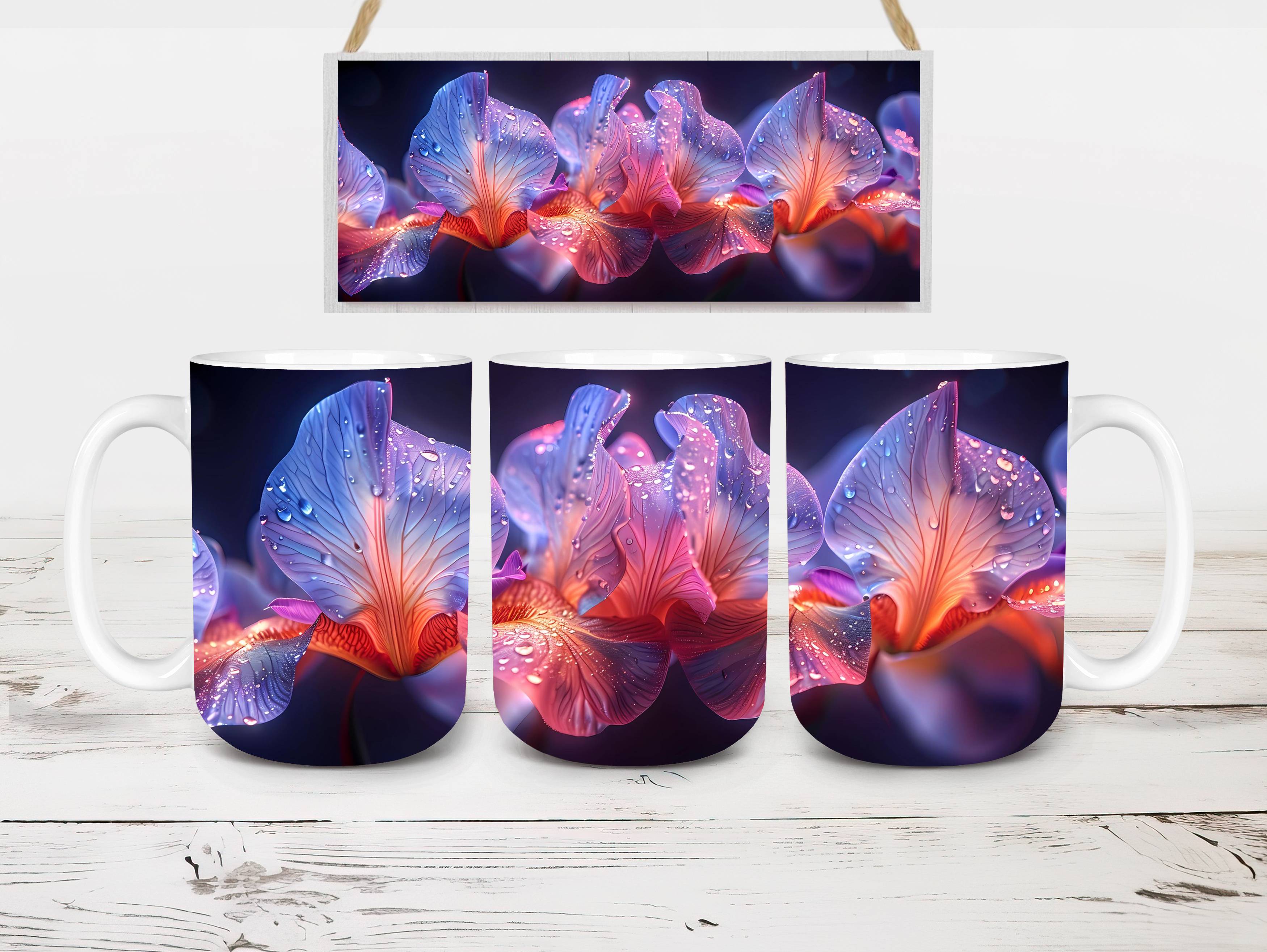 Flower Irises 1 Mug Wrap - CraftNest