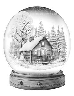 Snowball Cabin Coloring Book - CraftNest - Digital Crafting and Art