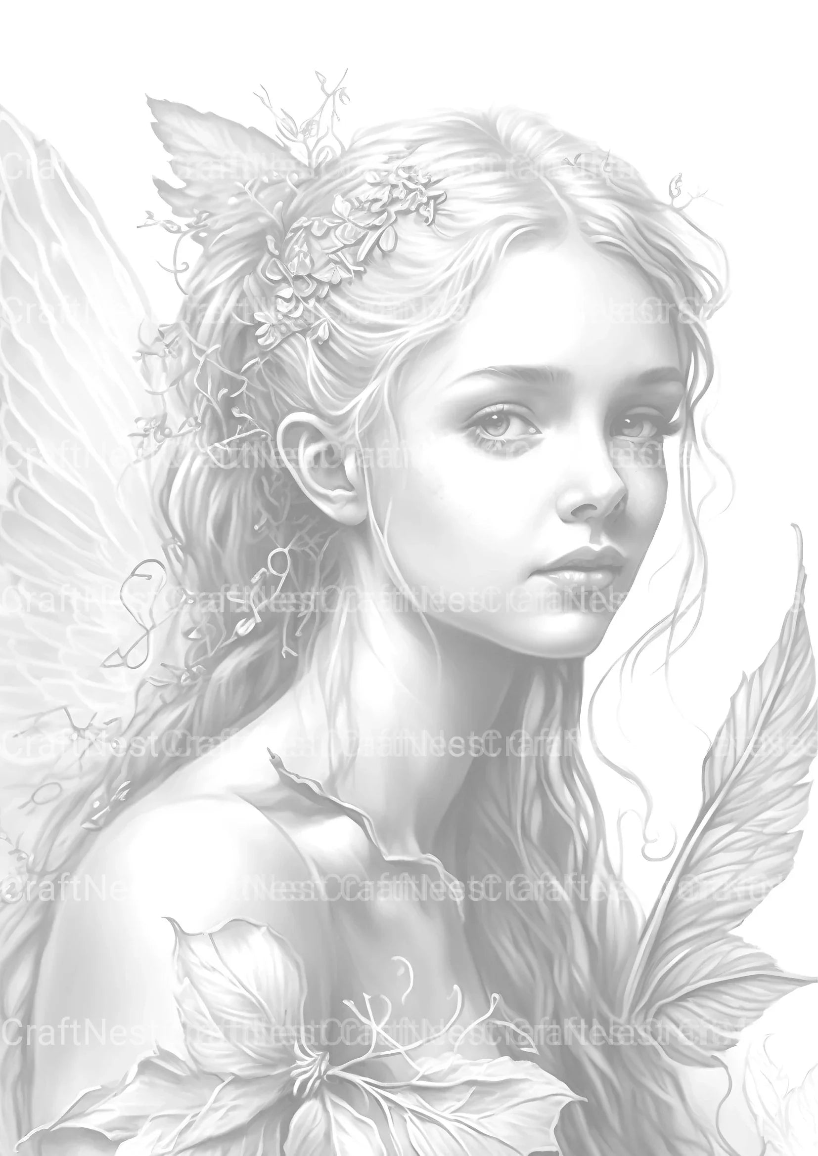 Fairy Beauties Coloring Book - CraftNest - Digital Crafting and Art