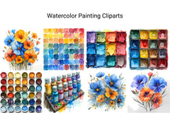 Watercolor Painting Clipart - CraftNest - Digital Crafting and Art