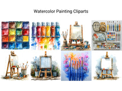 Watercolor Painting Clipart - CraftNest - Digital Crafting and Art