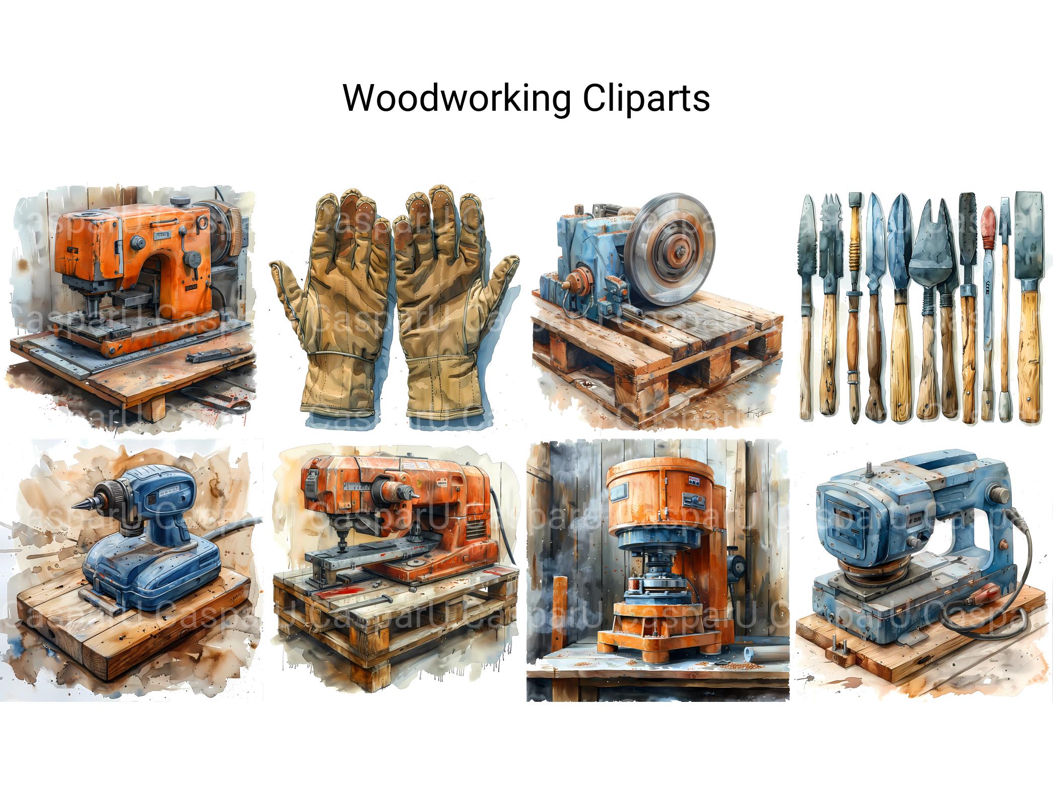 Woodworking Clipart - CraftNest - Digital Crafting and Art