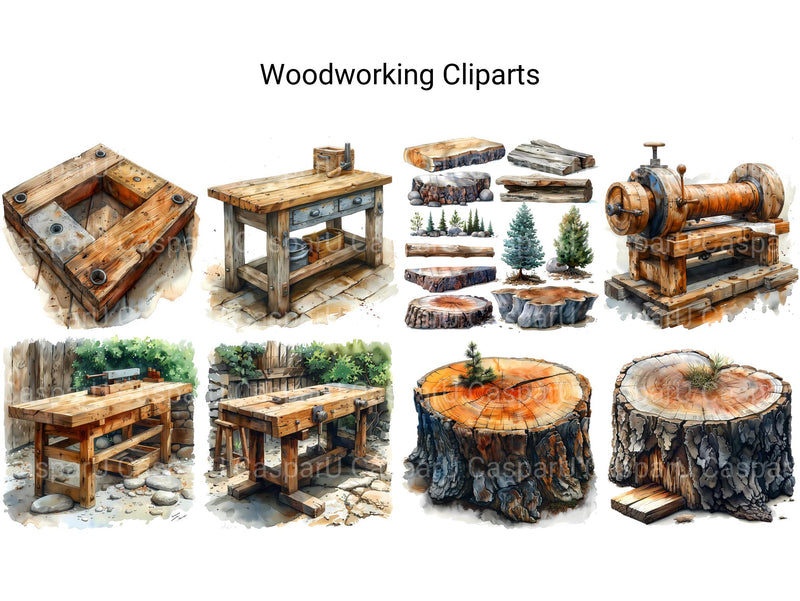 Woodworking Clipart - CraftNest - Digital Crafting and Art