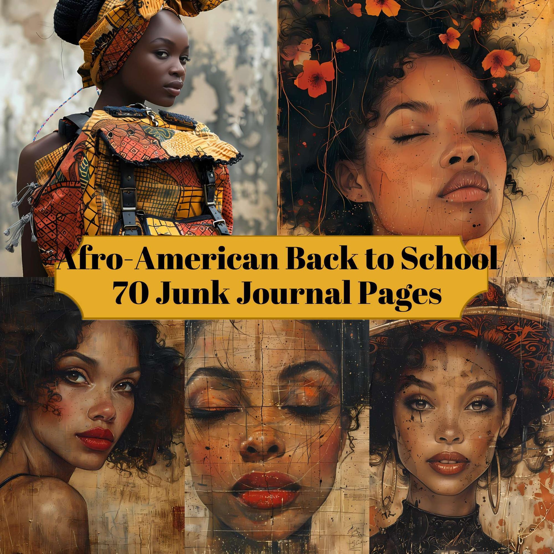 Afro American Back To School - CraftNest - Digital Crafting and Art