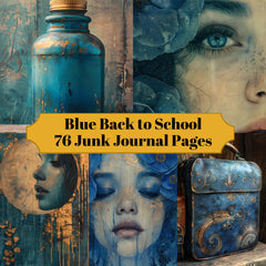 Blue Back To School - CraftNest - Digital Crafting and Art