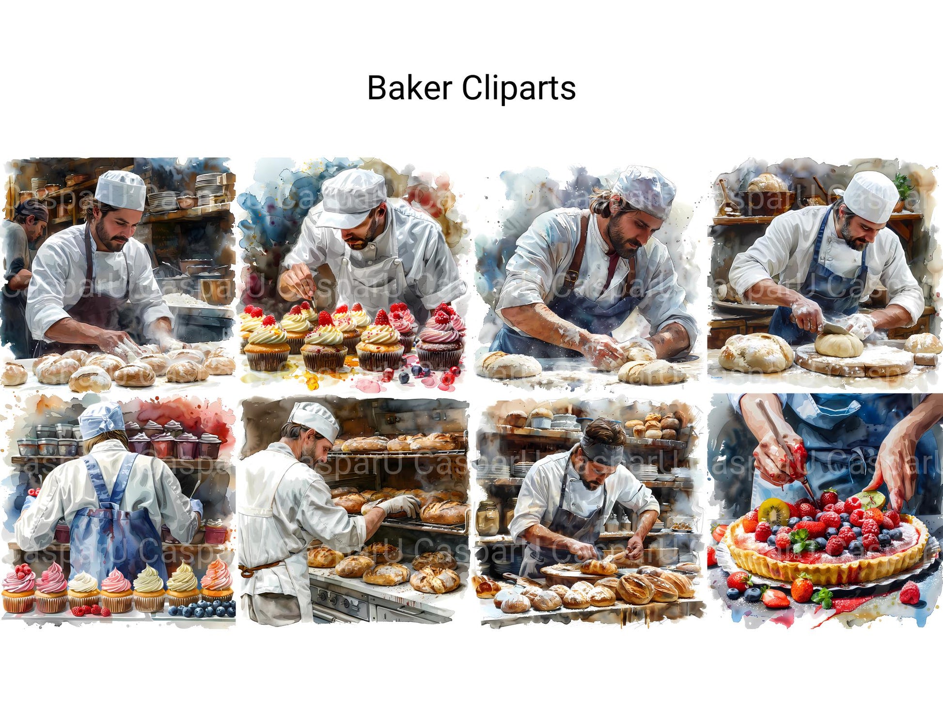 Baker Clipart - CraftNest - Digital Crafting and Art