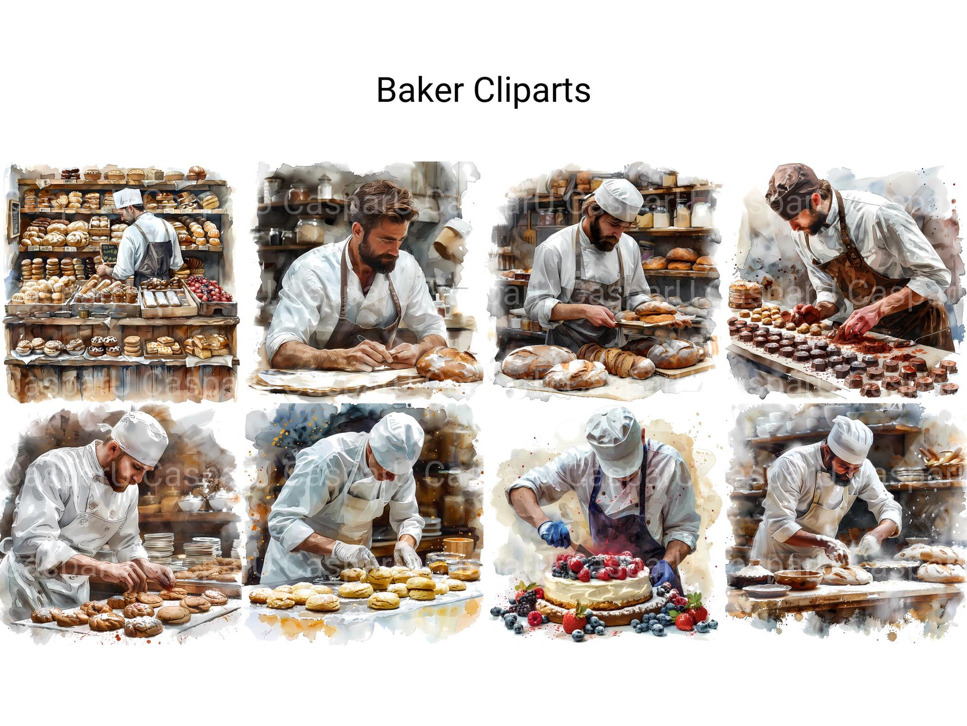 Baker Clipart - CraftNest - Digital Crafting and Art