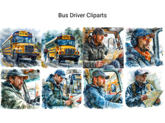 Bus Driver Clipart - CraftNest - Digital Crafting and Art