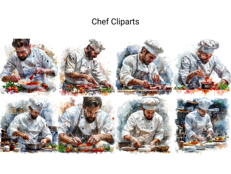 Chef Clipart - CraftNest - Digital Crafting and Art