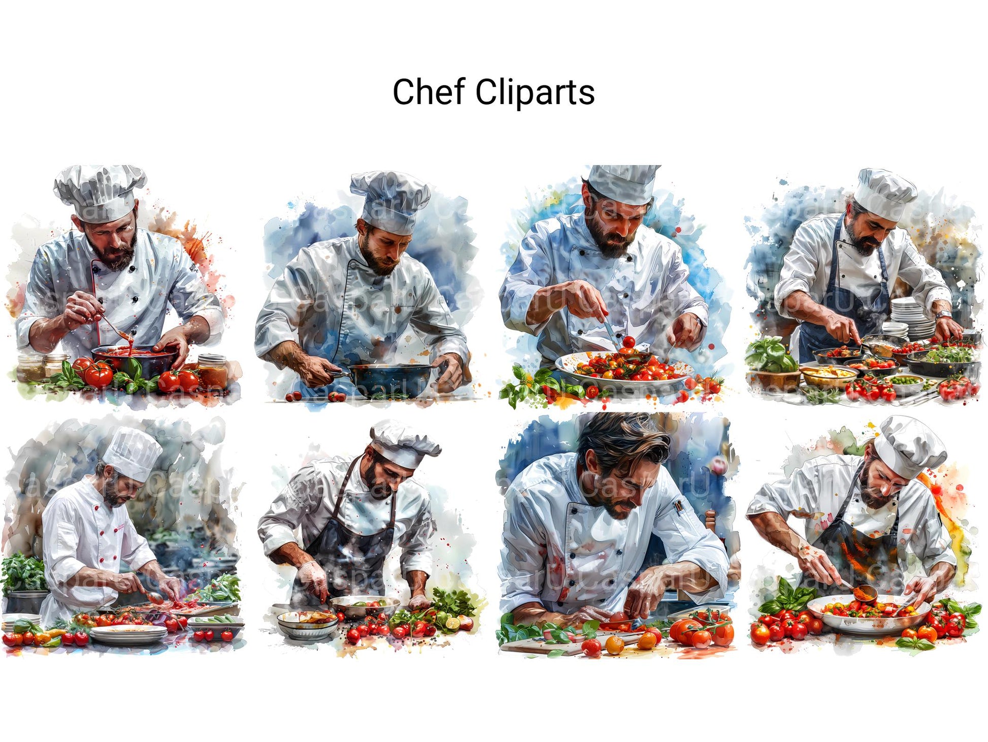 Chef Clipart - CraftNest - Digital Crafting and Art