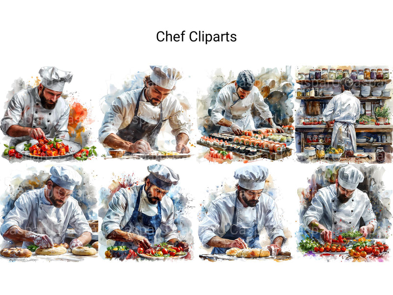 Chef Clipart - CraftNest - Digital Crafting and Art