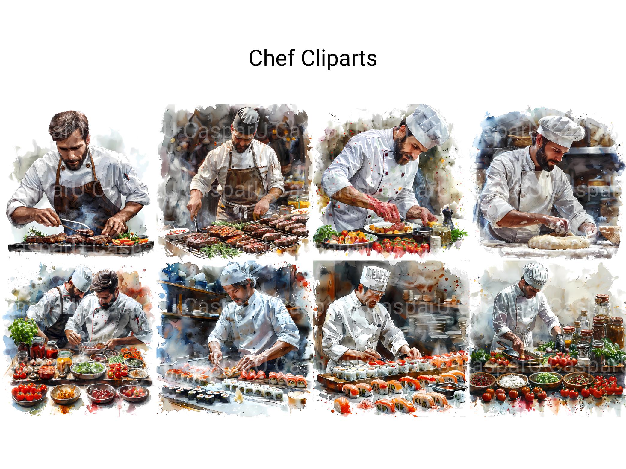 Chef Clipart - CraftNest - Digital Crafting and Art