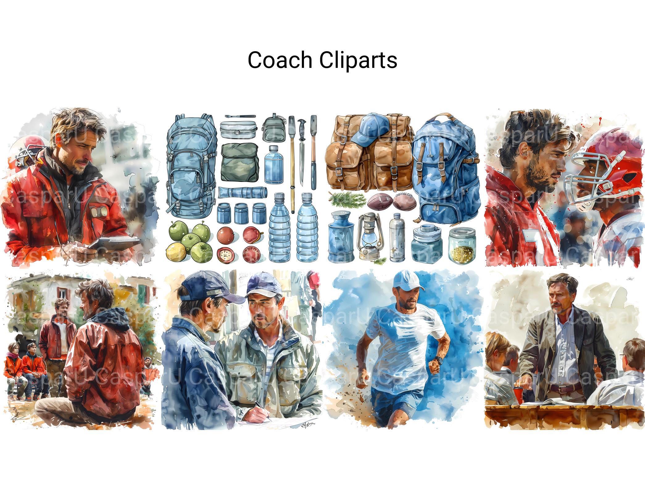 Coach Clipart - CraftNest - Digital Crafting and Art