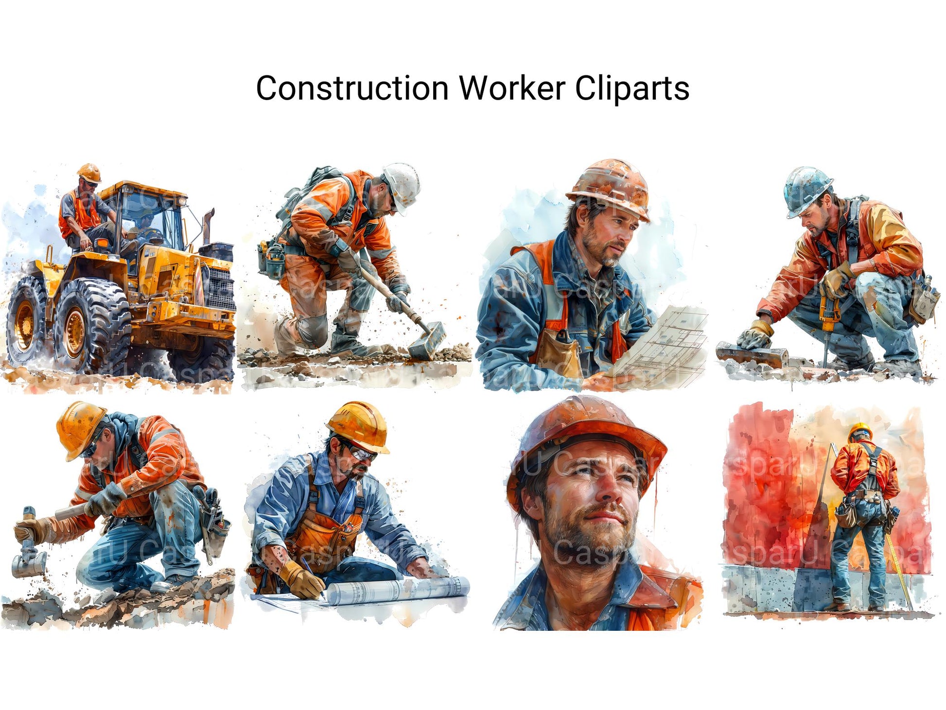 Construction Worker Clipart - CraftNest - Digital Crafting and Art