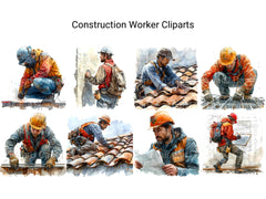 Construction Worker Clipart - CraftNest - Digital Crafting and Art