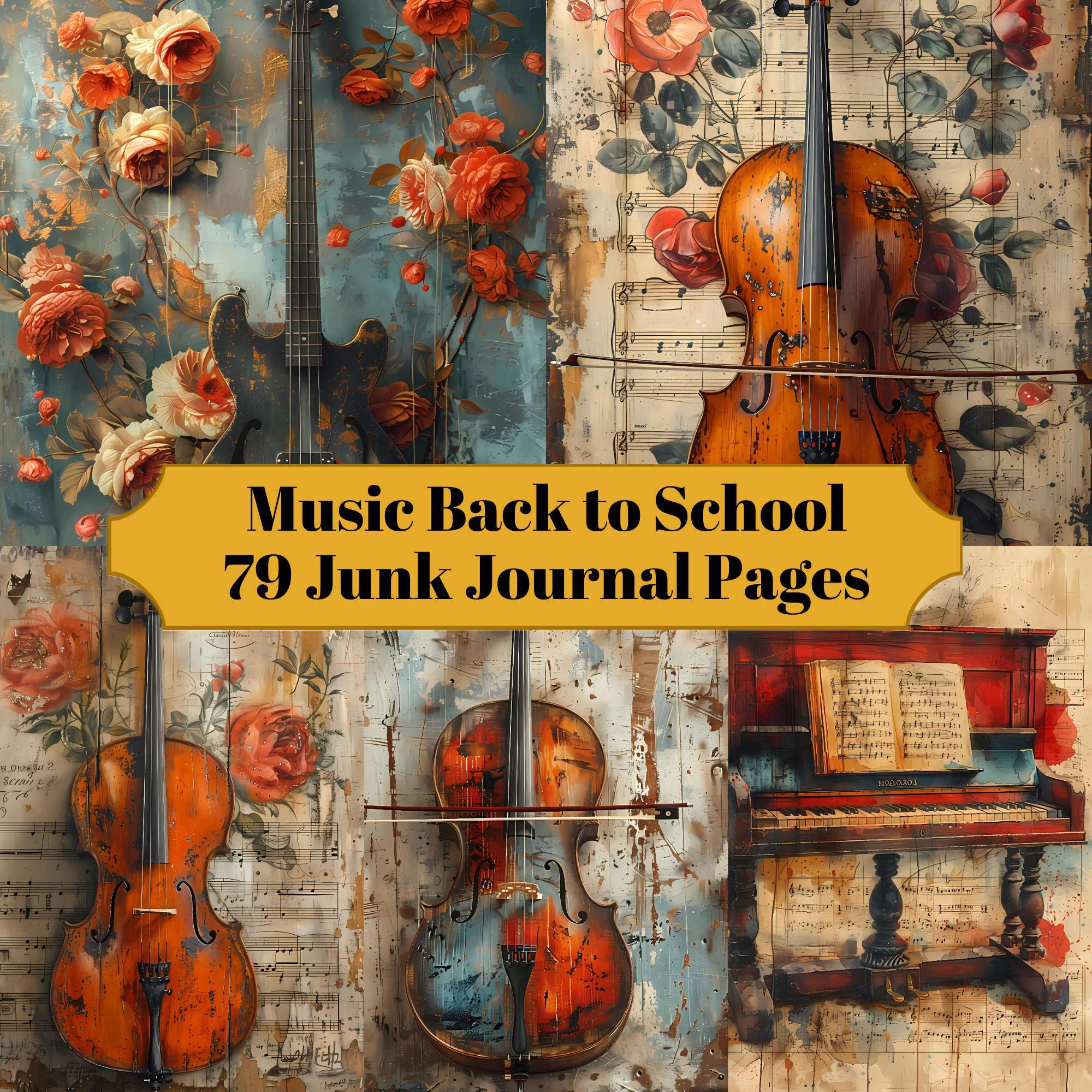 Music Back To School - CraftNest - Digital Crafting and Art