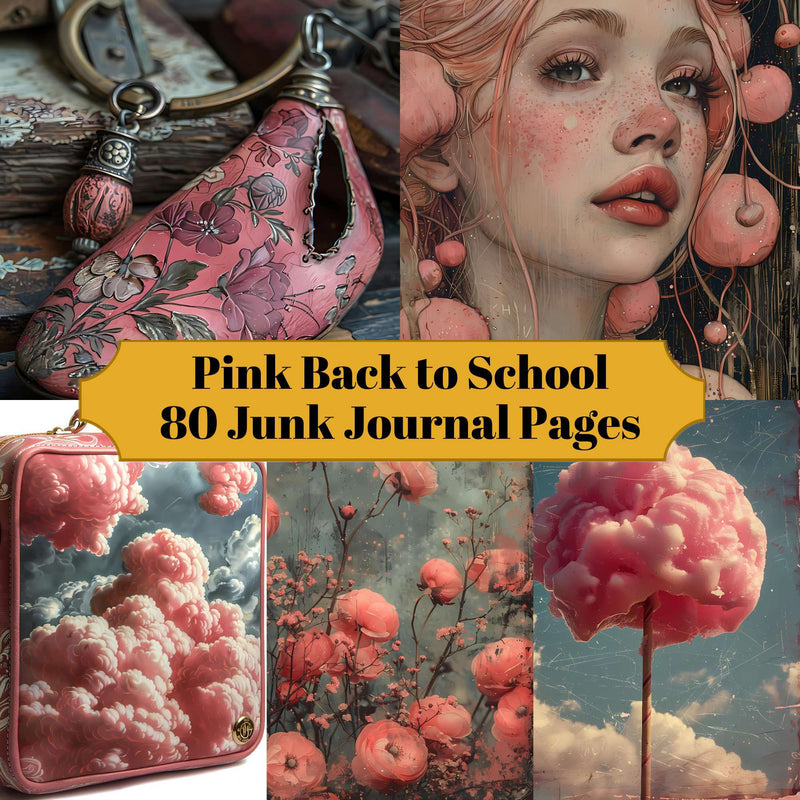 Pink Back To School - CraftNest - Digital Crafting and Art