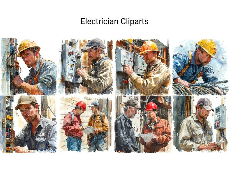 Electrician Clipart - CraftNest - Digital Crafting and Art