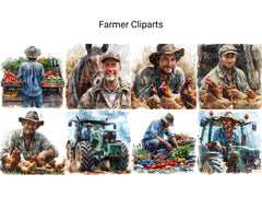 Farmer Clipart - CraftNest - Digital Crafting and Art