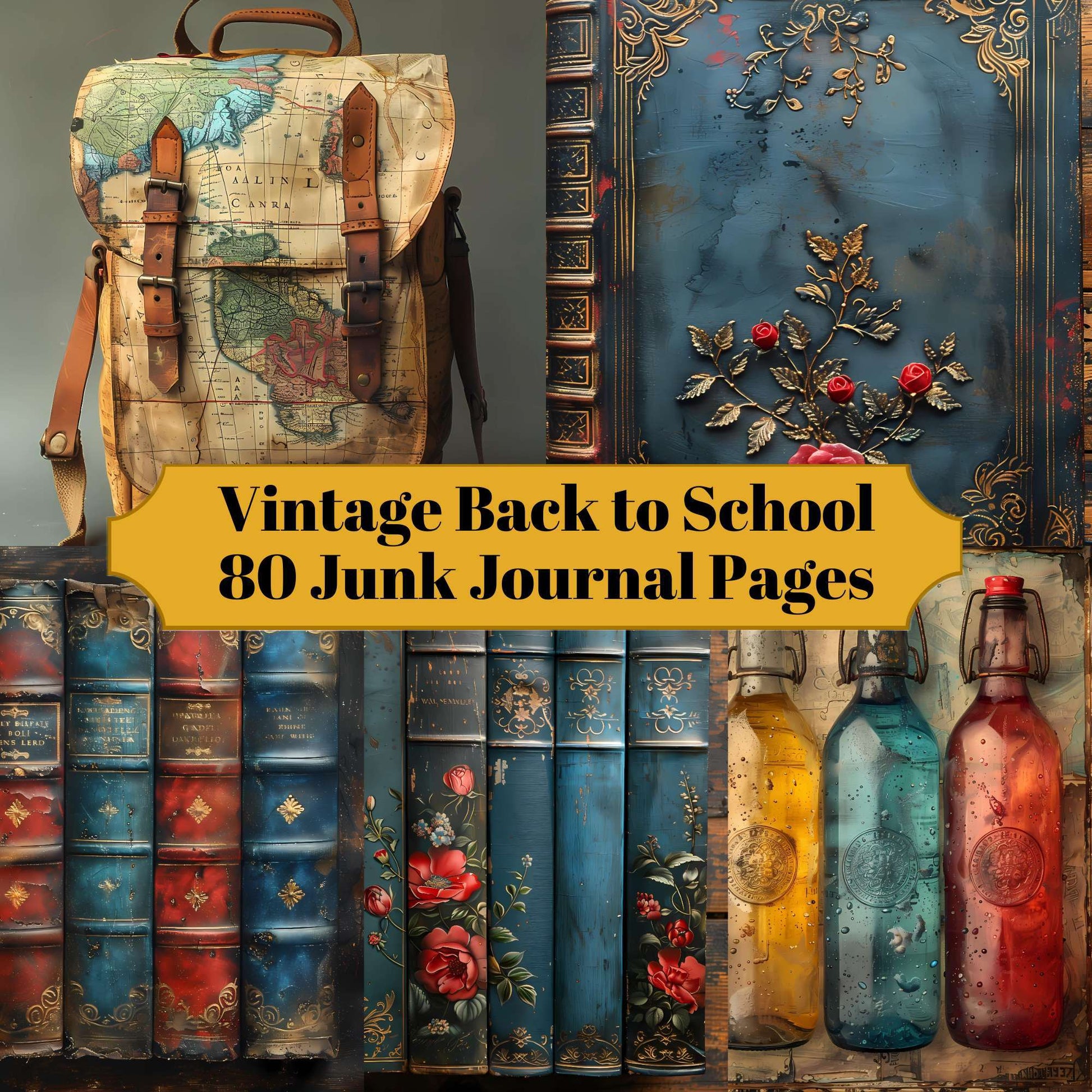 Vintage Back To School - CraftNest - Digital Crafting and Art