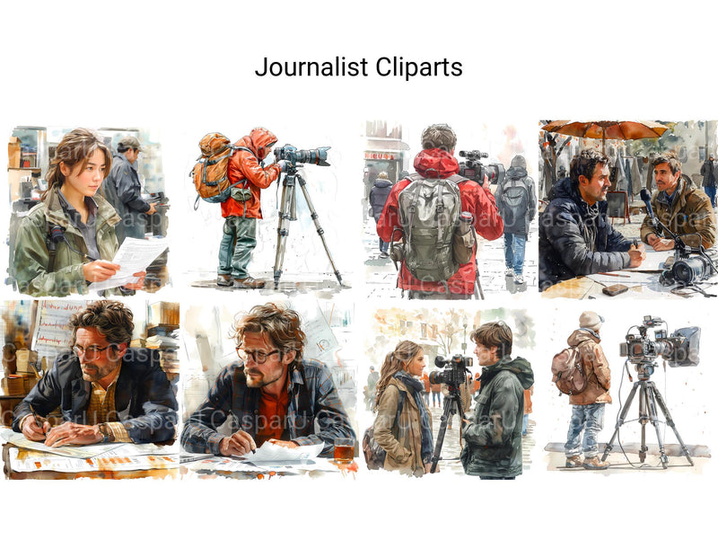 Journalist Clipart - CraftNest - Digital Crafting and Art