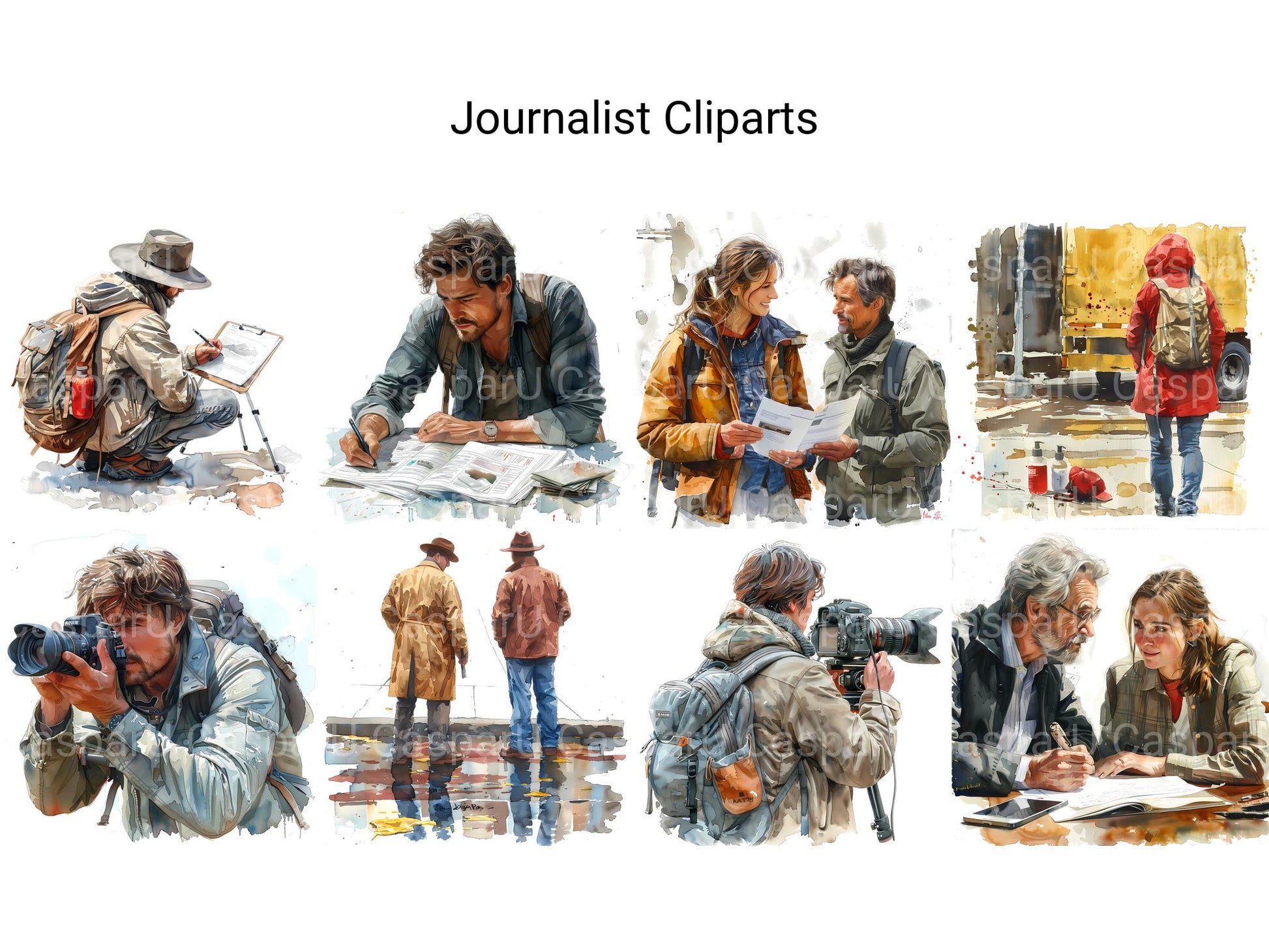 Journalist Clipart - CraftNest - Digital Crafting and Art