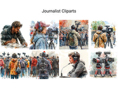 Journalist Clipart - CraftNest - Digital Crafting and Art