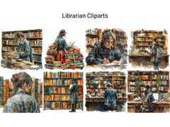 Librarian Clipart - CraftNest - Digital Crafting and Art