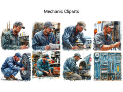 Mechanic Clipart - CraftNest - Digital Crafting and Art