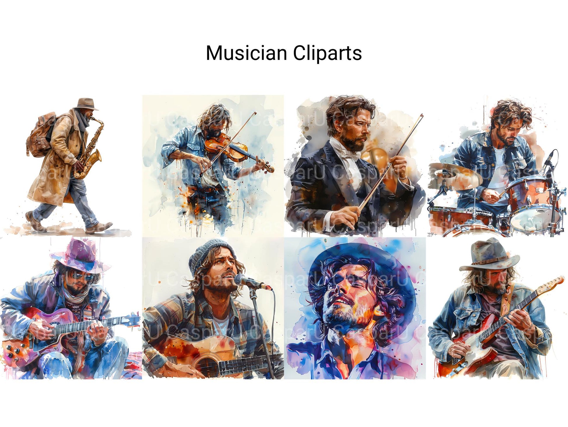 Musician Clipart - CraftNest - Digital Crafting and Art