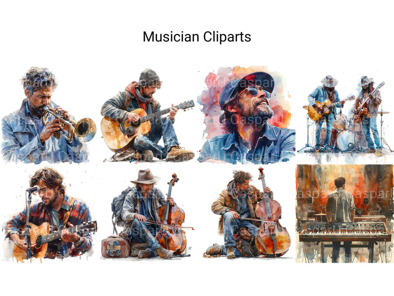 Musician Clipart - CraftNest - Digital Crafting and Art