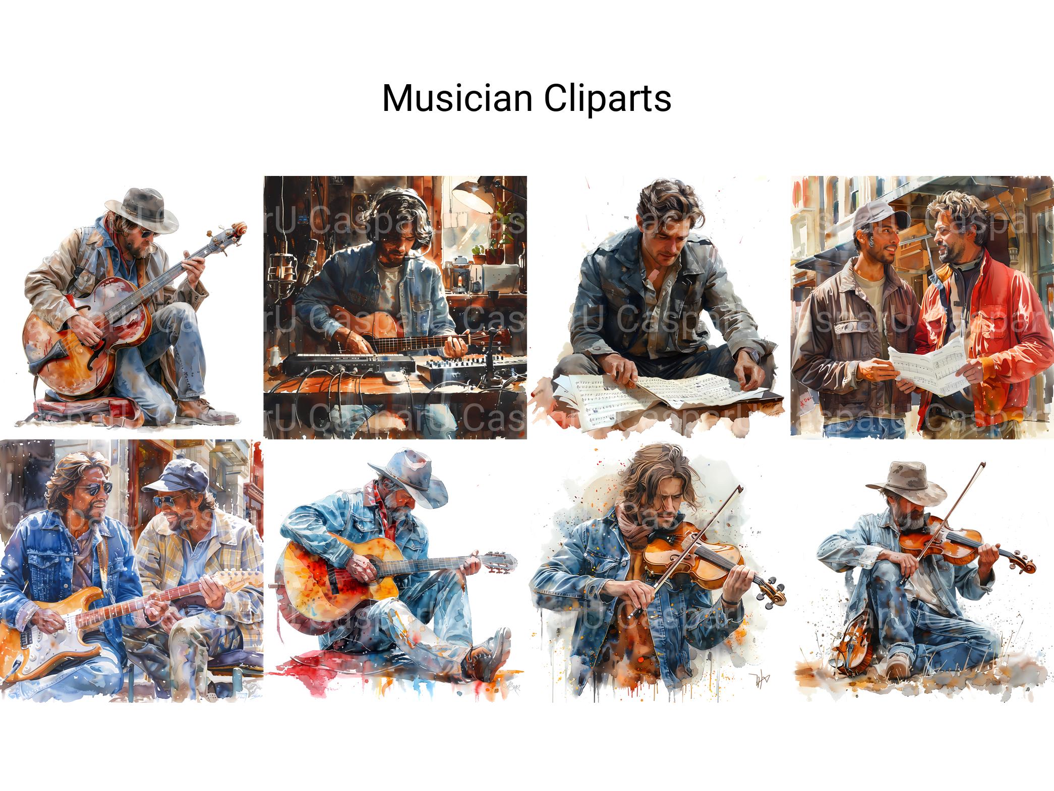 Musician Clipart - CraftNest - Digital Crafting and Art