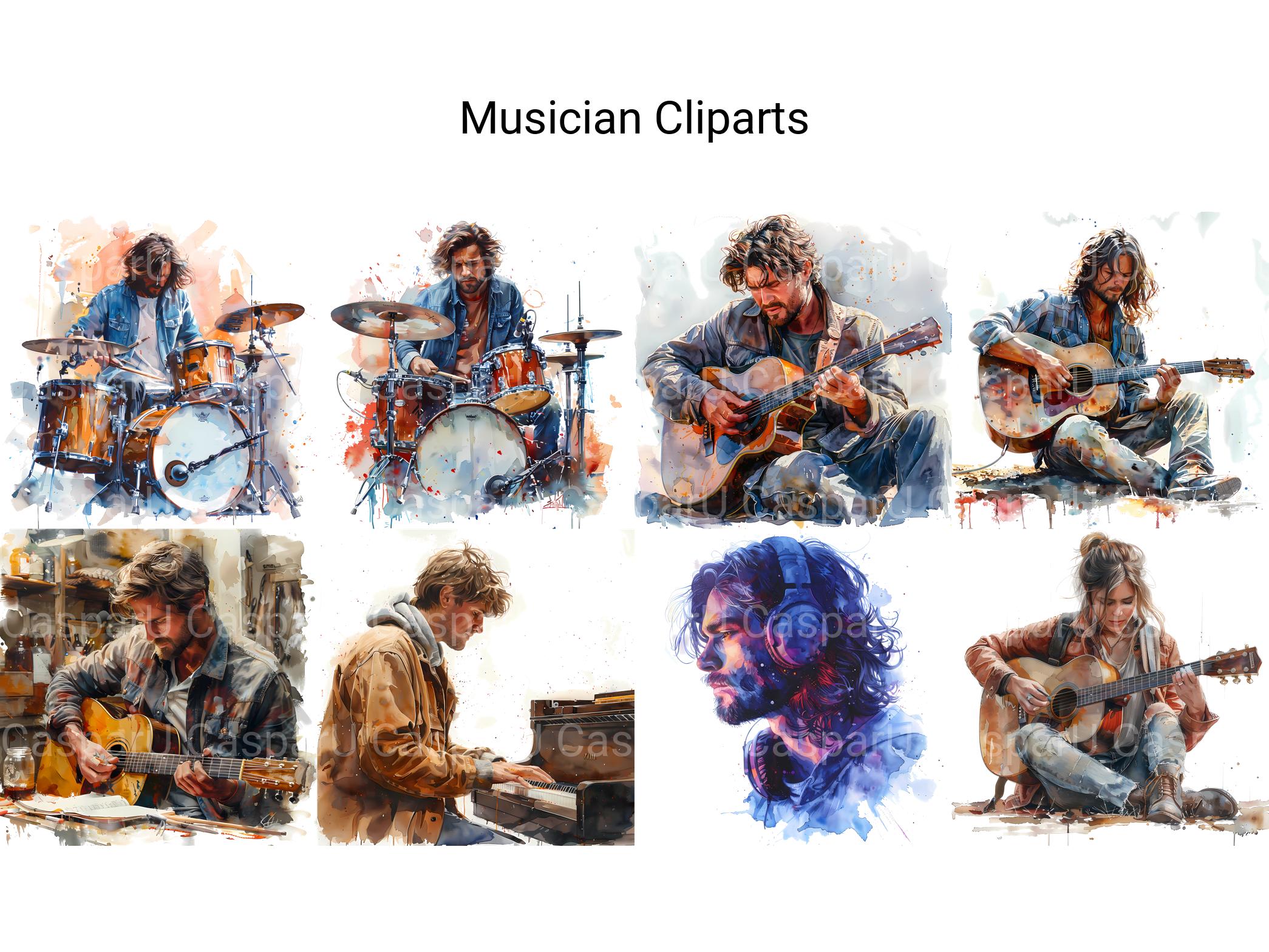 Musician Clipart - CraftNest - Digital Crafting and Art