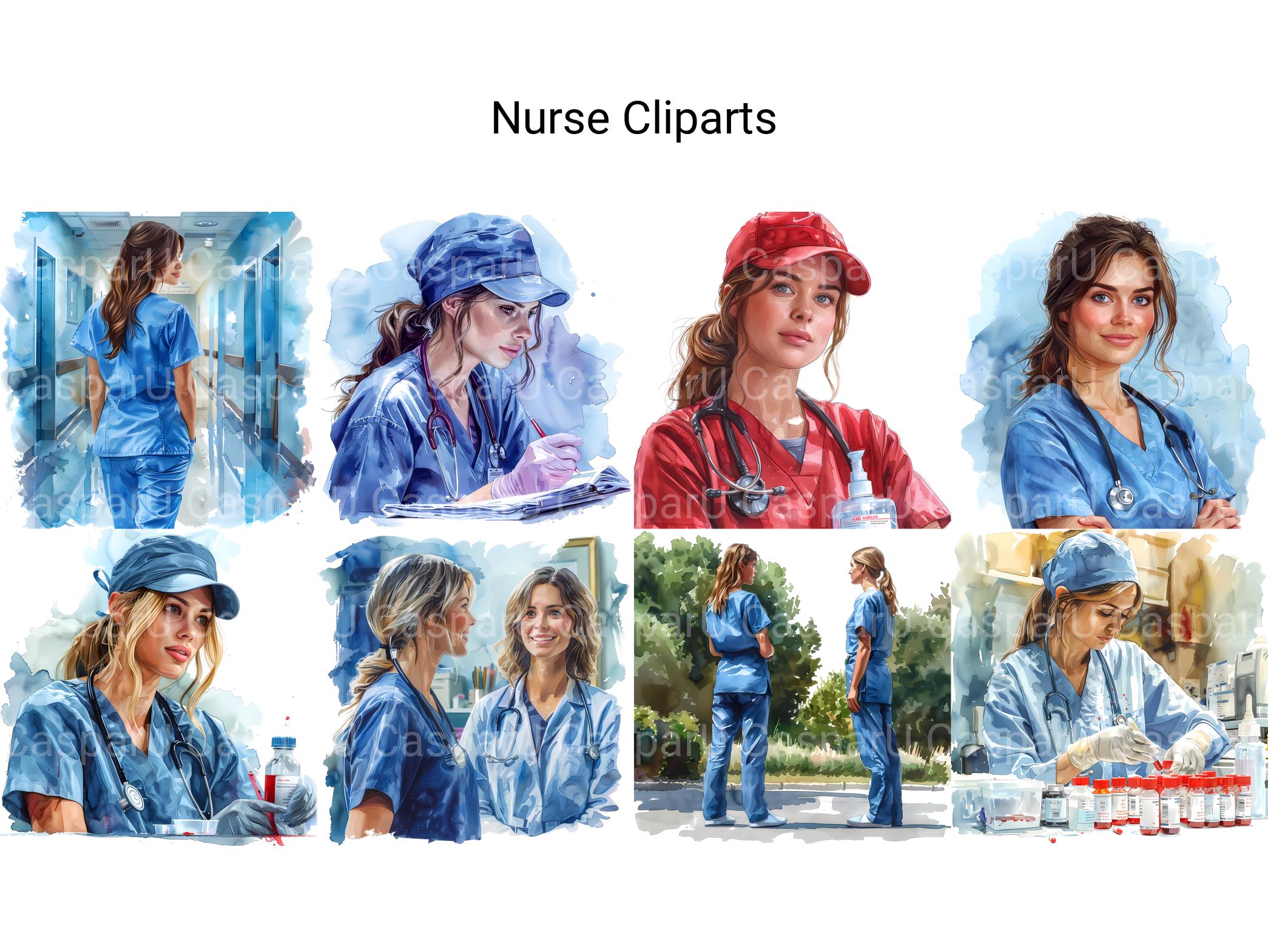 Nurse Clipart - CraftNest - Digital Crafting and Art