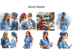 Nurse Clipart - CraftNest - Digital Crafting and Art