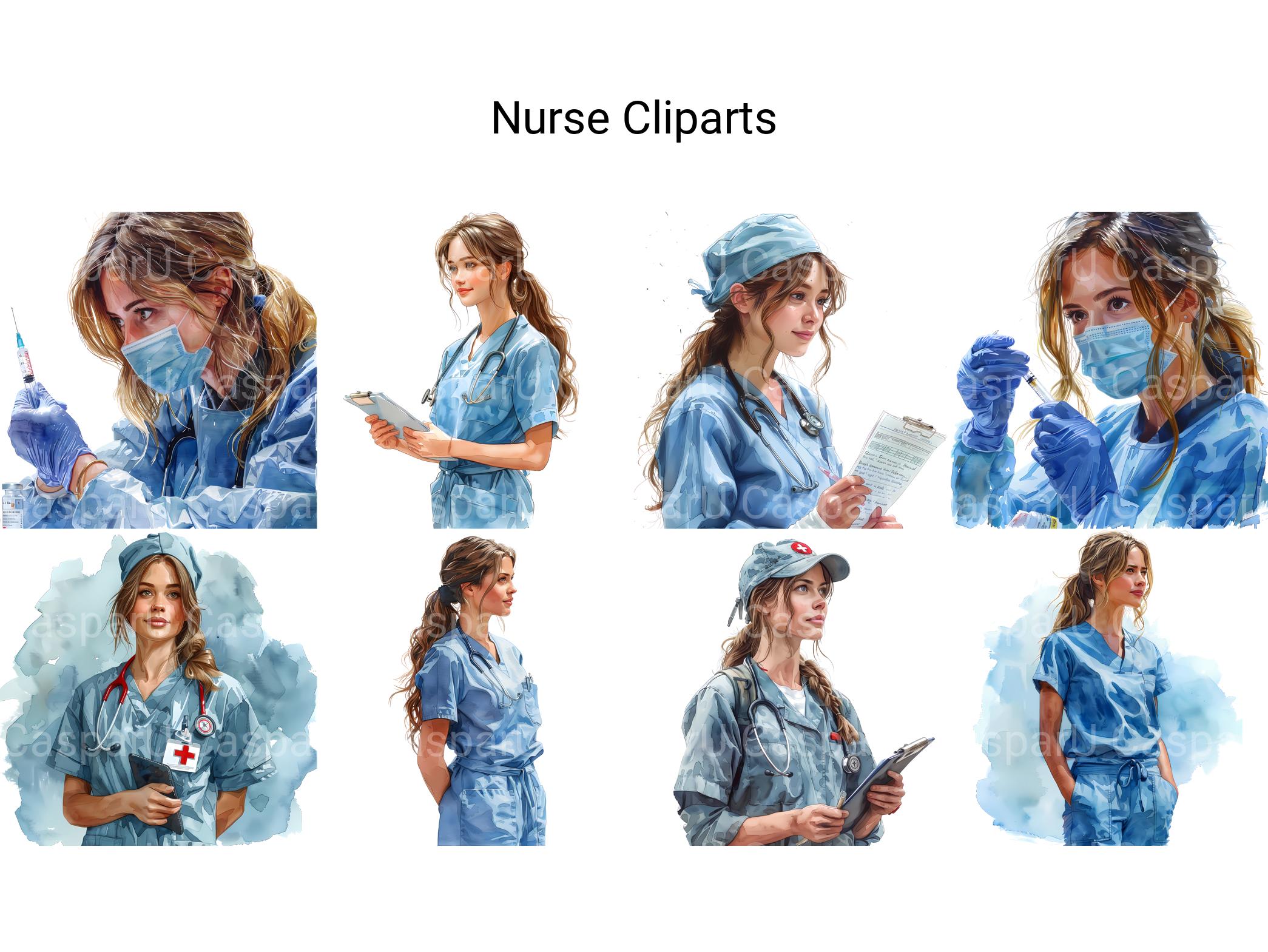 Nurse Clipart - CraftNest - Digital Crafting and Art