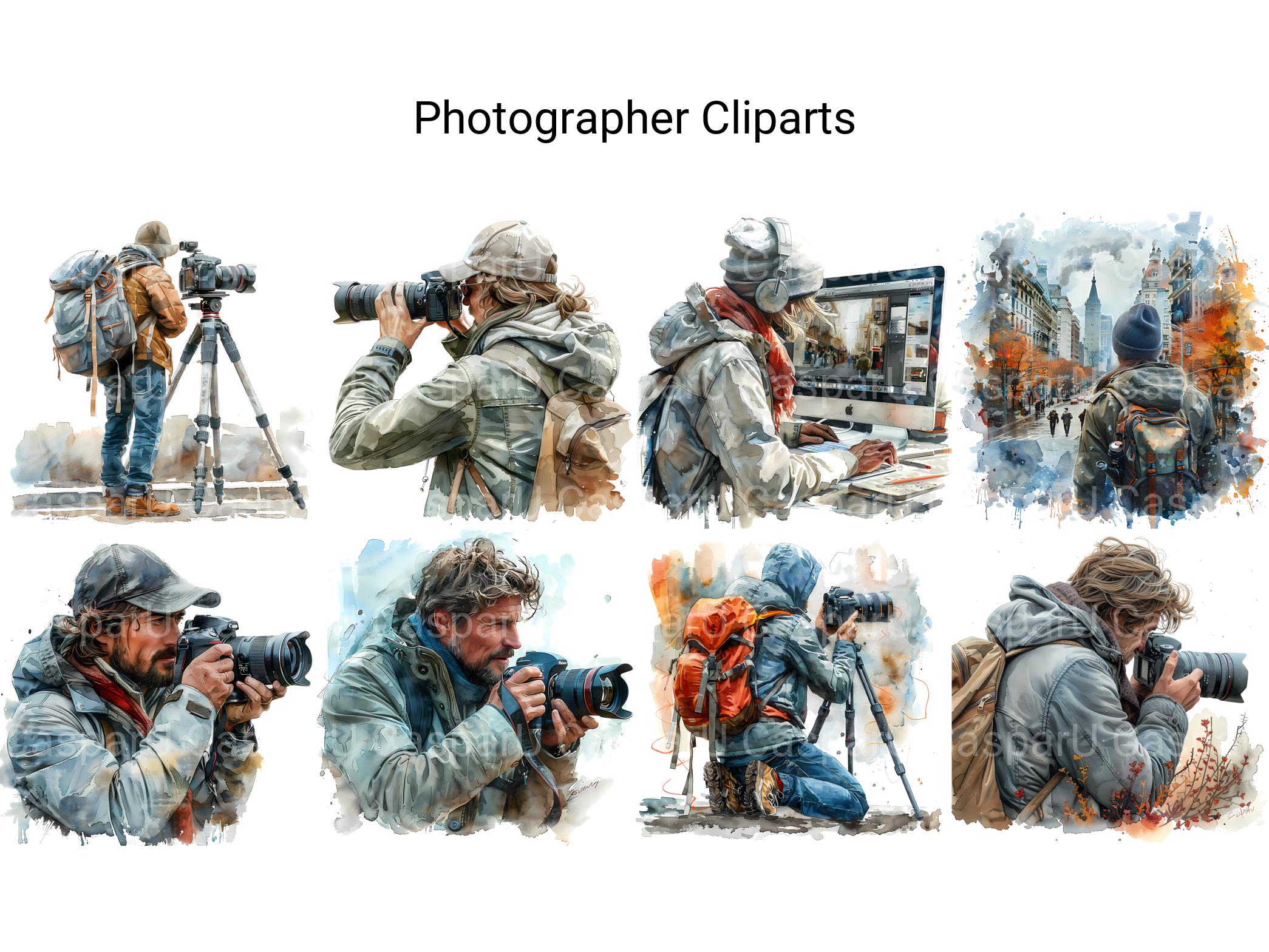 Photographer Clipart - CraftNest - Digital Crafting and Art