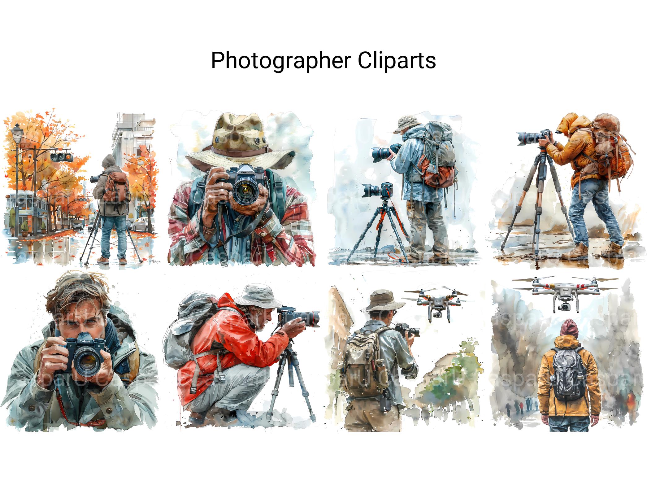 Photographer Clipart - CraftNest - Digital Crafting and Art