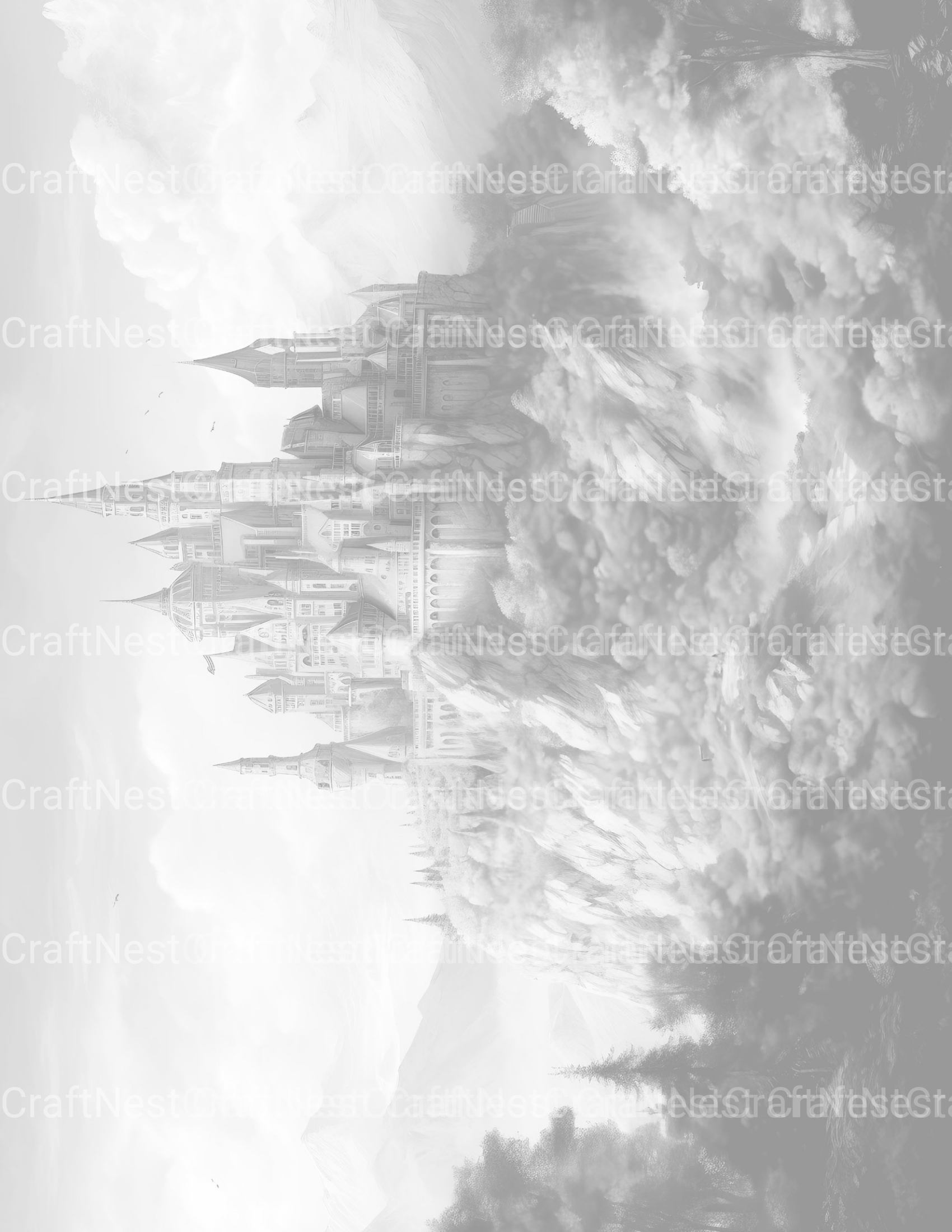 Castles Coloring Book - CraftNest - Digital Crafting and Art