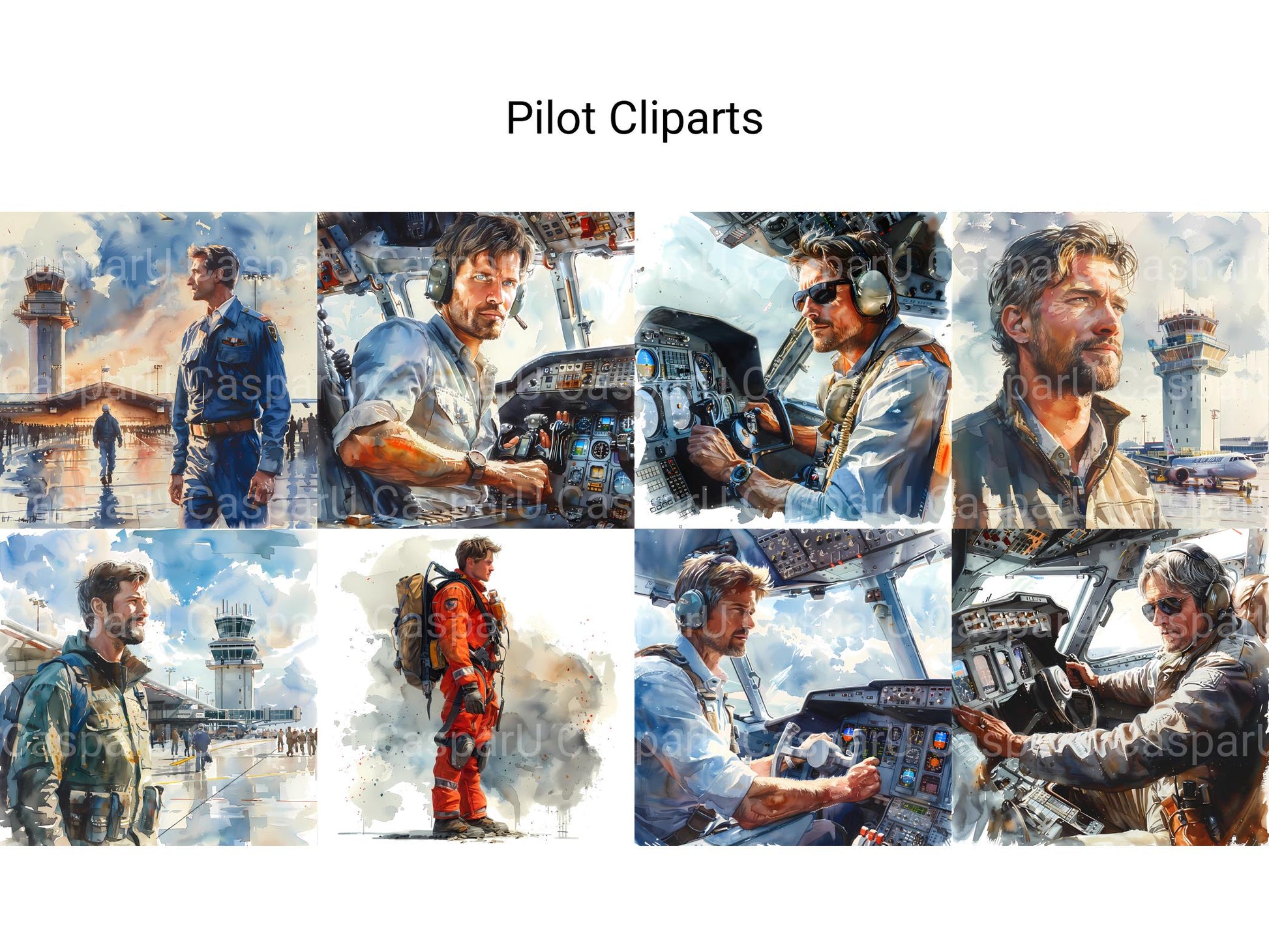 Pilot Clipart - CraftNest - Digital Crafting and Art