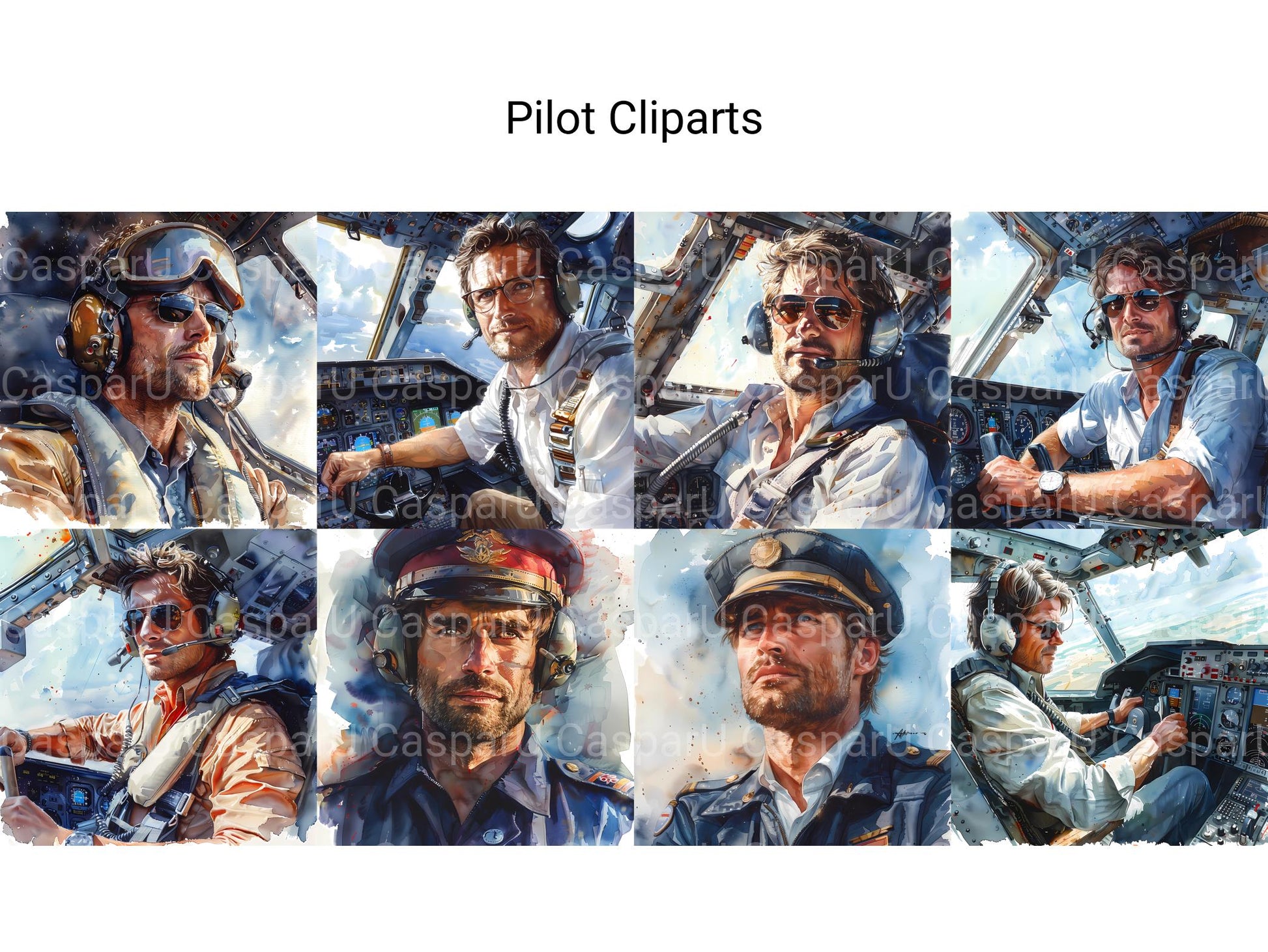 Pilot Clipart - CraftNest - Digital Crafting and Art