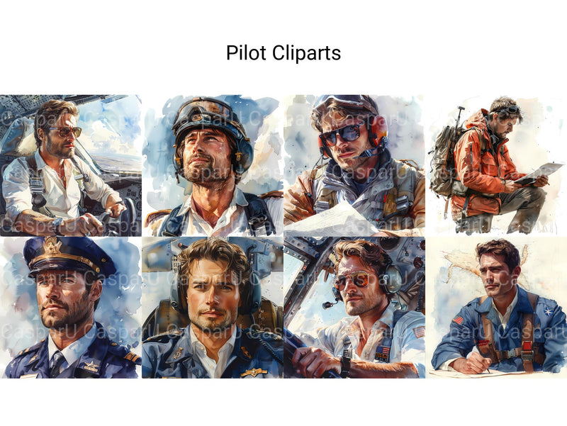 Pilot Clipart - CraftNest - Digital Crafting and Art