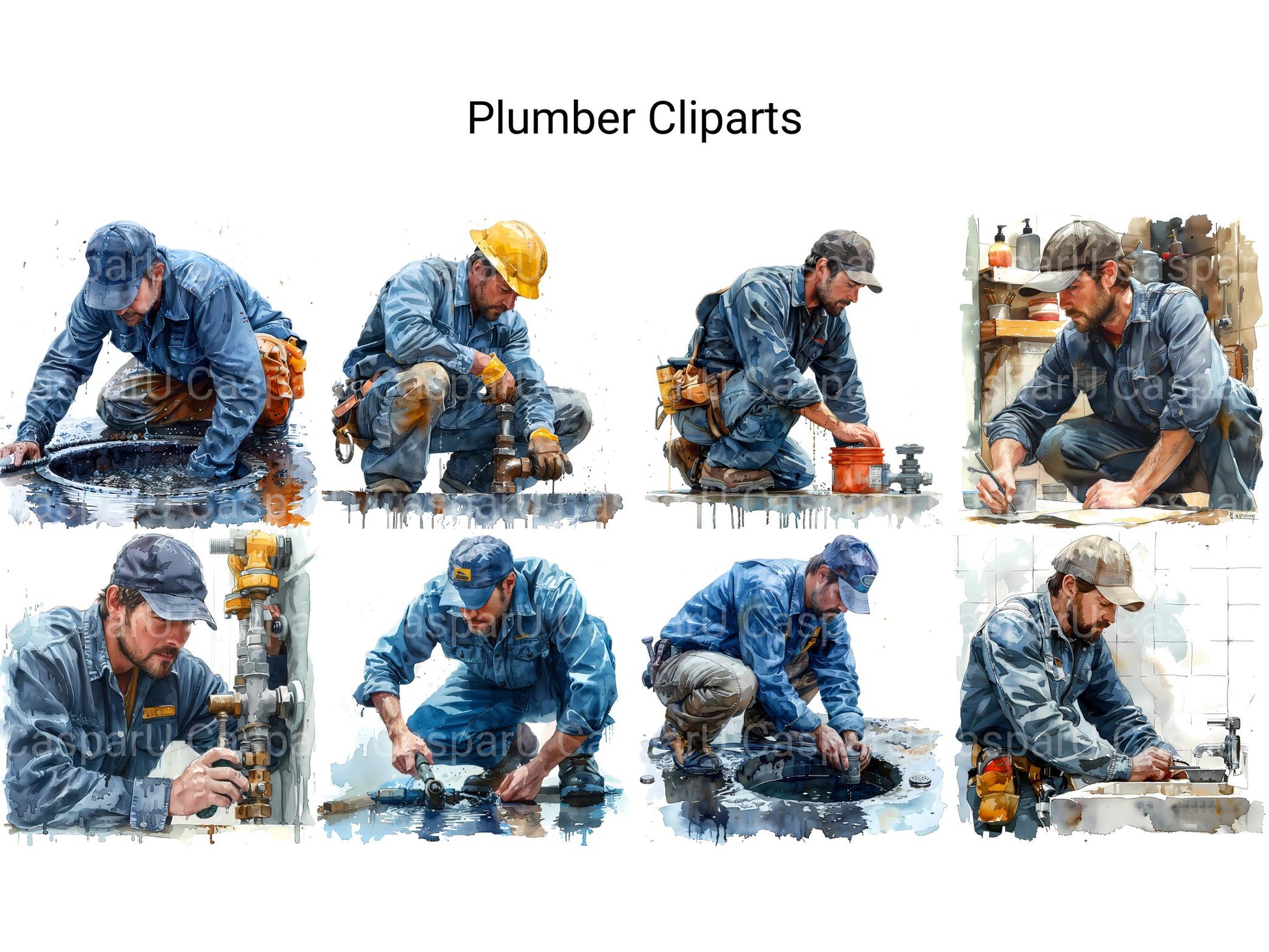 Plumber Clipart - CraftNest - Digital Crafting and Art