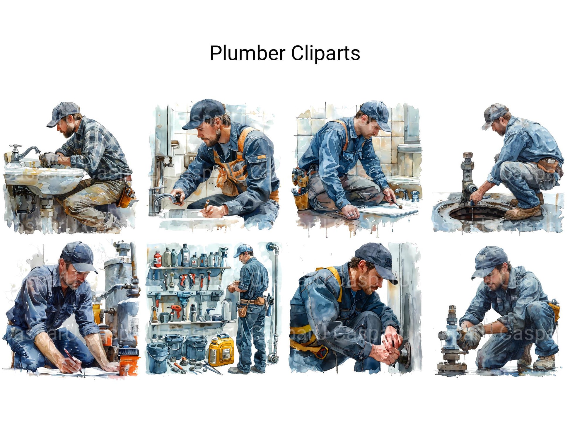 Plumber Clipart - CraftNest - Digital Crafting and Art