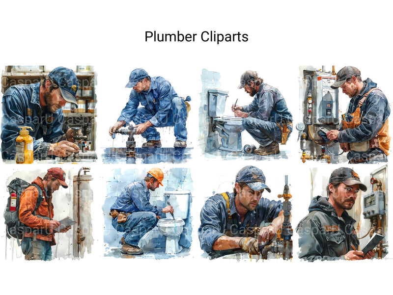 Plumber Clipart - CraftNest - Digital Crafting and Art